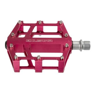 Exustar BMX Pedal  CNC gefräst pink